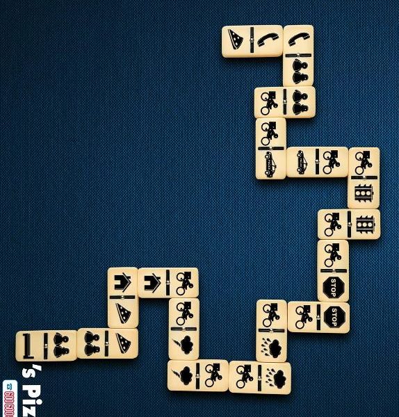 Using dominoes to sell Domino’s
